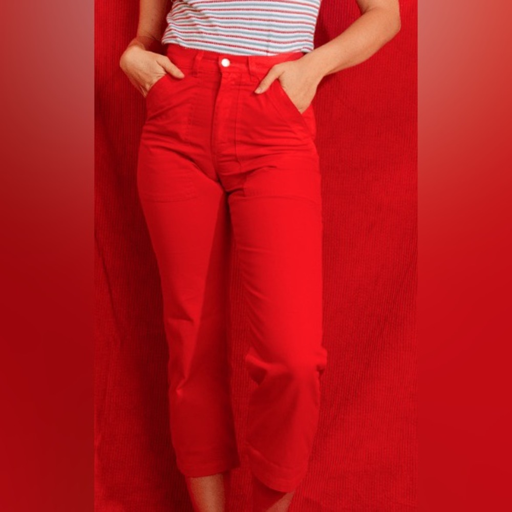 BIG BUD PRESS 🍓 Mustang Red work pants 🍓 size XL 🍓 discontinued color